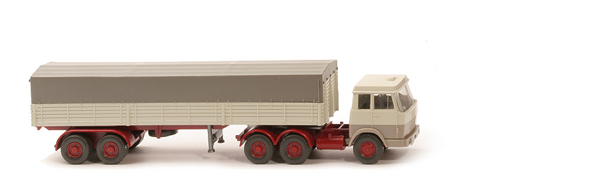 Hanomag Henschel Pritschen-Sattelzug - FH perlweiß/graubeige, PR perlweiß - 514/8f