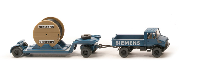 Unimog U 1700 Tiefladezug - Siemens - Kabel schwarz - Siemens (16) b