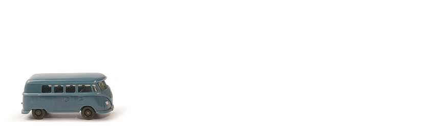 VW T1 Bus kl. Heckscheibe - hellazurblau/hellazurblau - 310/8zo