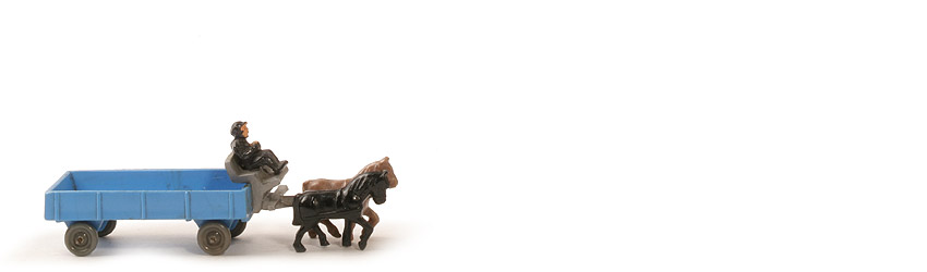 alte Pferdekutsche - signalblau, Pritschenboden glatt - 572/3 ?