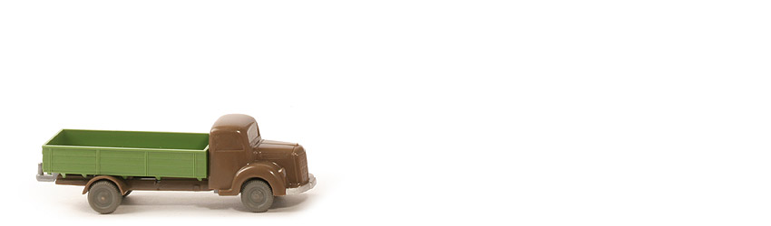 MB L 3500 uv Pritschen-LKW - FH, CH blassbraun, PR maigrün - 450/ ?