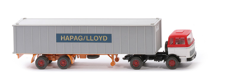 MB LPS 1620 Container-Sattelzug - Hapag-Lloyd rot / weiß - Hapag-Lloyd 5b