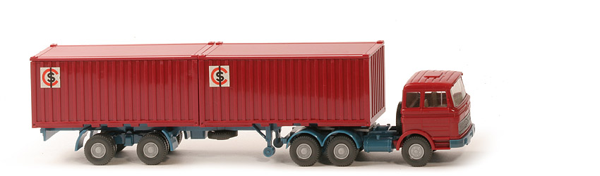 MB LPS 2223 Stahl-Container - ICS ohne Aussparung , FH, Container rubinrot, ZM mit Spiegeln - 524/3  ?