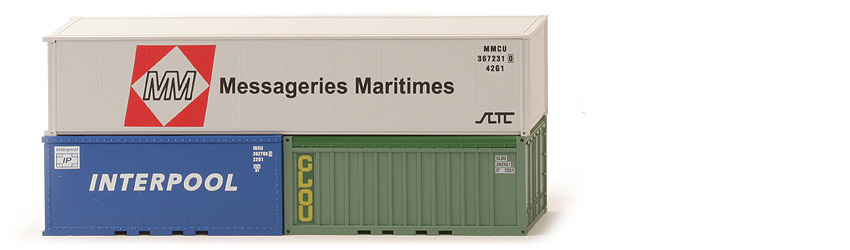 Container-Packung (2020) - Messageries Maritimes, Clou, Interpool - nicht erfasst