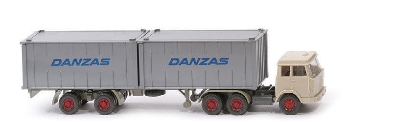 Hanomag-Henschel Container-Sattelzug - Danzas, 2 x 20 ft , silbern - 521/11 ?
