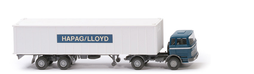 MB LPS 1620 Container-Sattelzug I - Hapag-Lloyd  ozeanblau / staubgrau - 523/2b