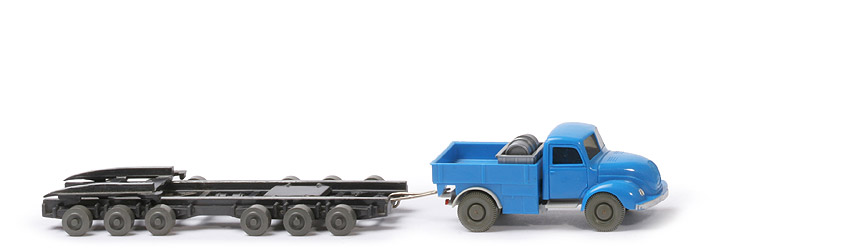 Magirus S 3500 Alter Straßenroller - FH, PR himmelblau, CH silbergrau - 590/6b