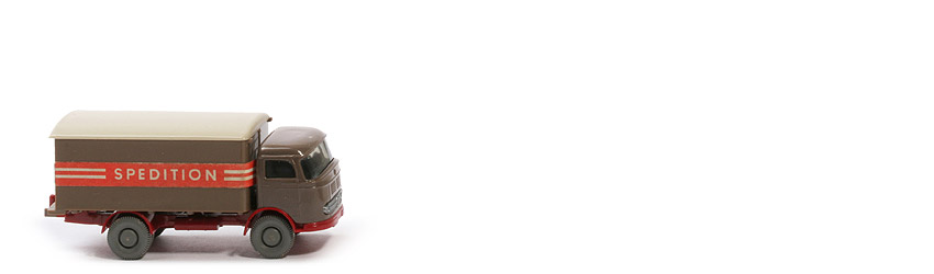 MB LP 321 Koffer Spedition - FH braun, Koffer blassbraun, CH weinrot, Dach hellgelbgrau - 540/27b