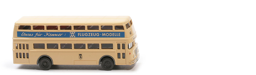 Büssing D2U geschlossen Flugzeug-Modelle - Linie 48 (Lichterfelde) - 722/6d