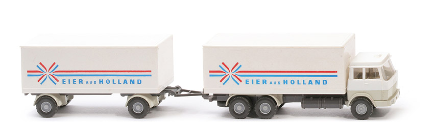 Hanomag Henschel Kofferlastzug - Eier aus Holland, FH weiß/perlweiß - 440/8a