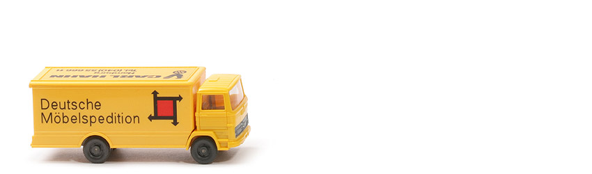 MB LP 1317 flacher Koffer - Deutsche Möbelspedition, Pfeile schmal, Hahn - Deutsche Möbelsped. (1) b