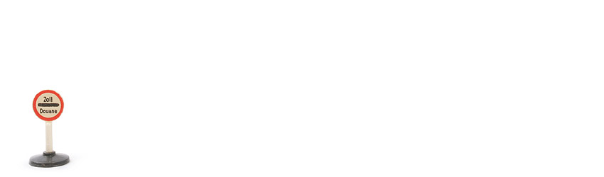 Verkehrszeichen (Typ 1) - Zoll, Abziehbild, ohne Herstellerzeichen - 1000/1