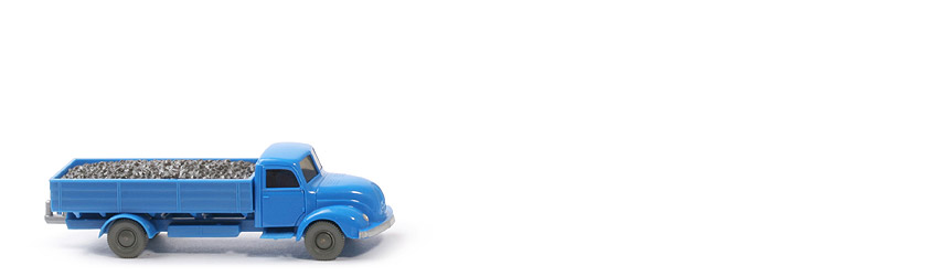 Magirus S 3500 Pritsche - FH himmelblau, PR, CH lichtblau - 420/12a