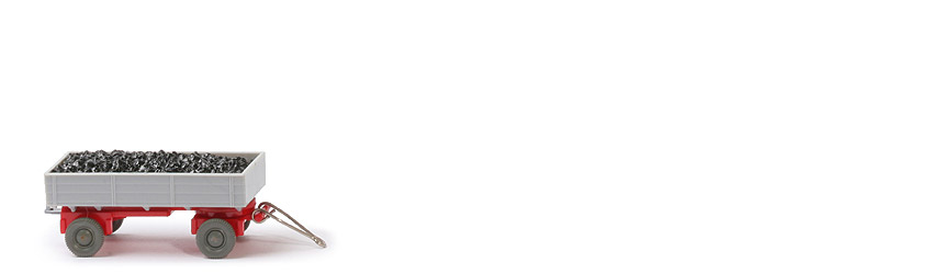 LKW-Anhänger (Typ 5) - ZH integriert, PR silbergrau, CH rot, mit Kohlenladung - 431/2d