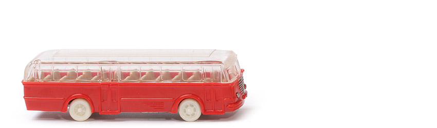 Büssing Trambus - alte Form, Fenster gerundet, blassrot - 720/2 ?