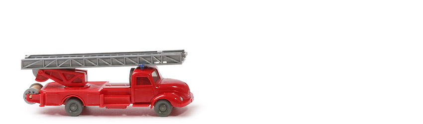 Magirus S 3500 Alter Leiterwagen - Blaulichtleiste, mit Blinkern, FH, CH, Aufbau rot - 620/20a