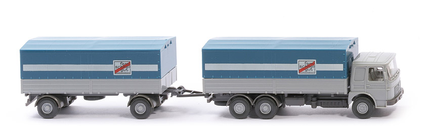 MAN Büssing 22.320 UNL Fernlastzug - Fernschnellgut, silbergrau - 470/9a