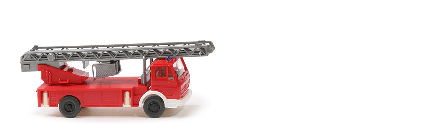 MB 1619 Leiterwagen Metz - Klarverglasung, ohne Haspel, Warnlichter oben gerundet - 618/1c