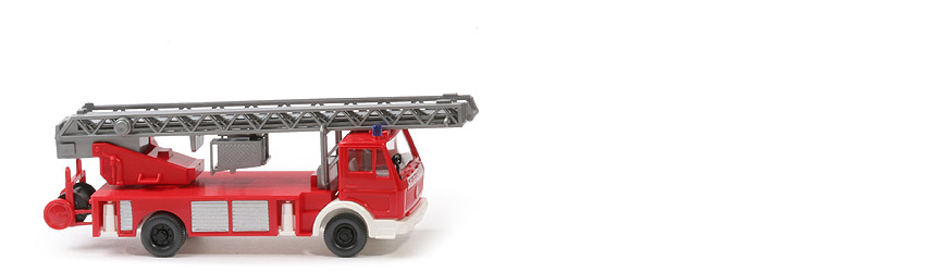 MB 1619 Leiterwagen Metz - mit Haspel. Feuerwehr Druck (neu) - 618/4