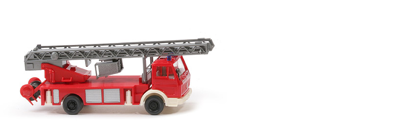 MB 1619 Leiterwagen Metz - mit Haspel. Feuerwehr Druck (alt) - 618/3a