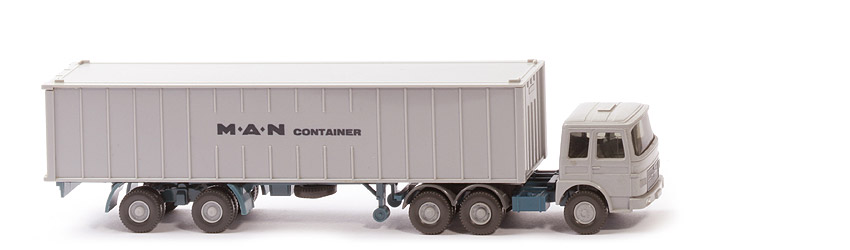 MAN  22.321 Container-Sattelzug - MAN Container Cont silbergrau - MAN (14) ~