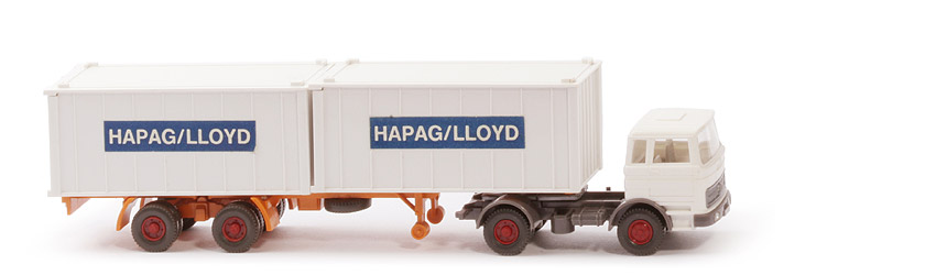 MB LPS 1620 Container-Sattelzug - Hapag-Lloyd weiß / weiß / basaltgrau - Hapag-Lloyd 5?