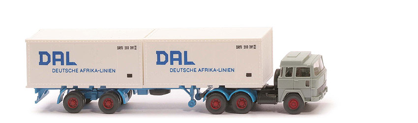 Magirus 235 D Container-Sattelzug - DAL mit Nummer, 2 x 20 ft Cont. - DAL (4)