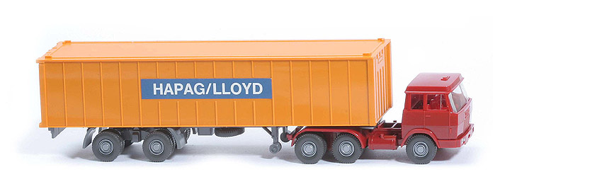 Hanomag-Henschel Container-Sattelzug - Hapag-Lloyd 1 x 40 ft gelborange - Hapag-Lloyd 4z5 ~