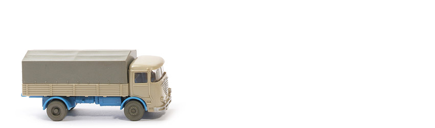 Büssing LU 7 - hellgelbgrau / himmelblau, o. Fahrer, CH offen - 474/2a