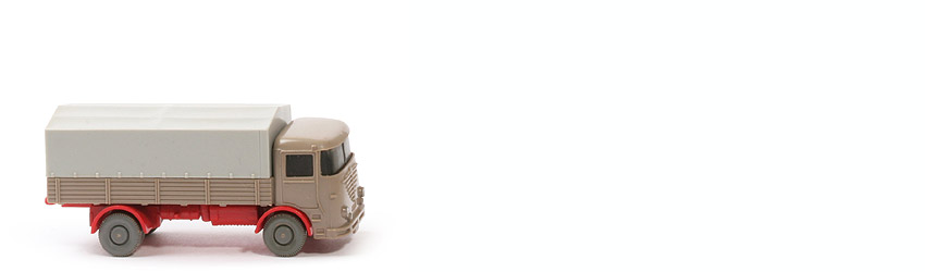 Büssing LU 7 - braunelfenbein / rot, m. Blinkern - 474/4c