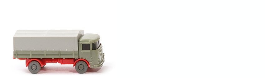 Büssing LU 7 - hellgraugrün / orangerot, CH geschlossen, o. Blinker - 474/3k