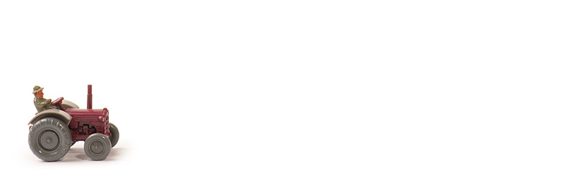 Trecker, breite Haube - FAKE (!), Korpus dunkles leuchtviolett, Kotflügel platingrau - 380/3 (Fake)