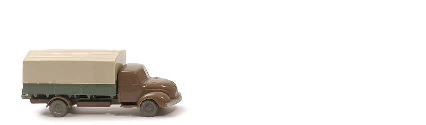 Magirus S 3500 uv Pritschen-LKW - FH, CH blassbraun, PR dunkelmaigrün - 420/8d