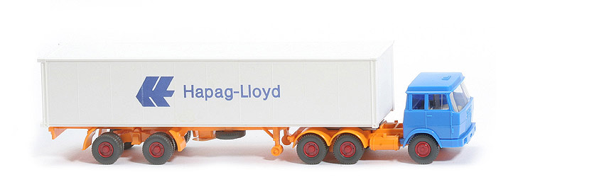 Hanomag-Henschel Container-Sattelzug - Hapag-Lloyd 1 x 40 ft, signalblau - Hapag-Lloyd 4 ?