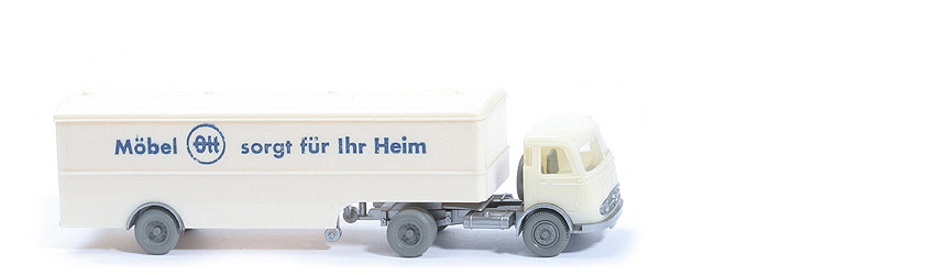 MB LPS 332 Pullman - Großer Koffer-Sattelzug - OTT (Druck breit)- cremeweiß - OTT
