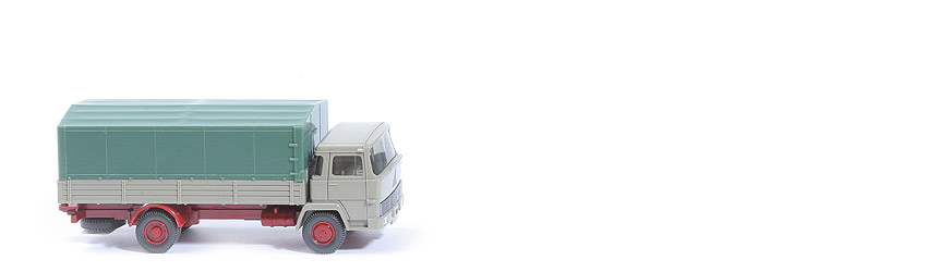 Magirus 100 D7 Pritsche - FH  olivgrau, PR gelbgrau - 423/1i