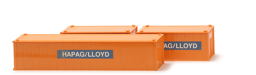 Container-Packung (Typ 1) - HAPAG-LLOYD, Beschriftung montiert - 528/3a