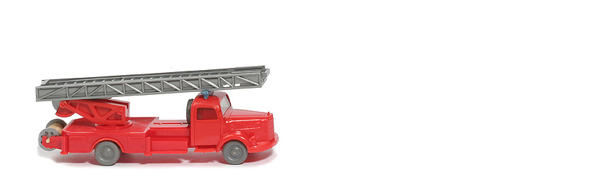 MB L 3500 Alter Leiterwagen - Blaulichtleiste, FH, CH, Aufbau orangerot - 620/23b