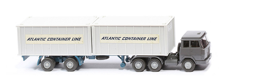 Hanomag-Henschel Container-Sattelzug - Atlantic Container Lines 2 x 20 ft , altweiß - 521/10 ?