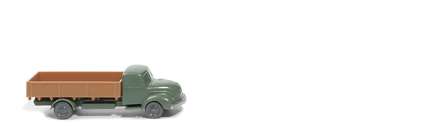 Magirus S 3500 uv Pritschen-LKW - FH, CH, dunkelresedagrün, PR ockerbraun - 420/7a