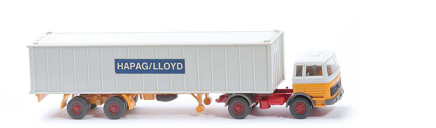 MB LPS 1620 Container-Sattelzug - Hapag-Lloyd altweiß / melonengelb / basaltgrau - Hapag-Lloyd 5?